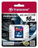TRANSCEND 16GB class 10 300X SDHC-UHS-I  Картa памяти  45mb/sec