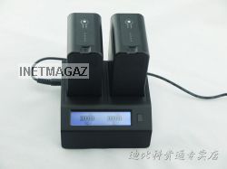 DBK PN-302 двойное зарядное устройство для SONY np-f970, f770, f570, f960, f750, f550 AC-VQ1051D