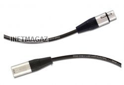 Audio кабель xlr 3 pin гнездо - xlr 3 pin штекер 20 метров