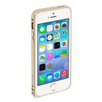 Apple iPhone 5 Чехол Alum Bumper для Apple iPhone 5  5S c защитной пленкой - Deppa - Gold