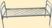 Одноярусная металлическая кровать" КП-1" ( 190*70) Сетка прокатная пружина