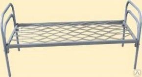 Одноярусная металлическая кровать "КП-1" (190*90) Сетка прокатная пружина
