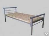 Кровать металлическая бытовая «КМ-2» без матраса (190х80) сетка 100*100