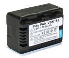 Аккумулятор VW-VBK180 батарея для камер Panasonic