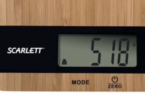 Весы кухонные Scarlett SC-KS57P01 бамбук черный Scarlett