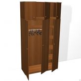 Шкаф для одежды трехстворчатый с антресолью из ДСП 16мм