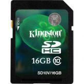 Карта памяти Kingston SDHC 16Gb SD10V/16GB Video Class10 Kingston