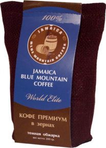 Кофе Ямайка Блю Маунтин, 100%, 200 гр. Импортёры Элитного Кофе