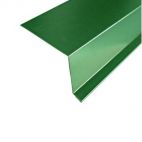 Планка карнизная для гибкой черепицы 100х65х10х5х2000 0,5 пластизол RAL 6007 зеленый Shinglas