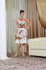 Top Design Элегантное платье с ремешком Top Design РА4 36