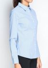 Marimay Голубая женская рубашка в полоску Marimay 281-1556