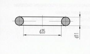 Д131.00.38 (Д100-01-038)  кольцо силикон ОПТОН-ТЕХНО