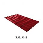 Металлочерепица Монтеррей 0,4 мм RAL 3011 (красный)