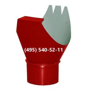 Воронка водосточная выпускная RAL-3011 (красный) Ф-180мм