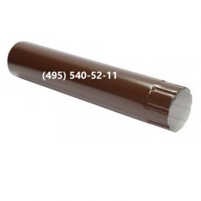 Водосточная соединительная труба RAL-8017 (коричневый) 1м Ф-100мм