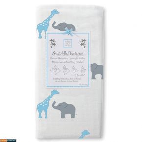 Пеленки детские тонкие SwaddleDesigns Giraffe/Elephant B