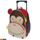 Skip Hop Zoo Luggage, детский чемодан на колесах с выдвижной ручкой "Обезьянка"