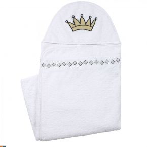 Bath полотенце с капюшоном белое