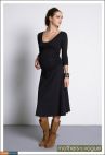Платье Mothers en Vogue "Dana", рукав 3/4, цвет черный Арт.: 202-405