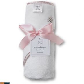 Полотенце с капюшоном Hooded Towel Pink Stripped Fish