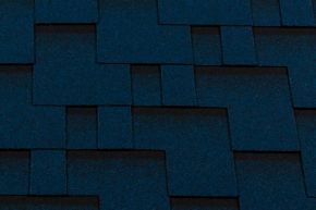 Гибкая черепица RoofShield Классик Стандарт и Модерн синего цвета