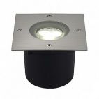 SLV Светильник встраиваемый Wetsy Power LED Square сталь/ белый LED 227421