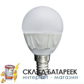 Лампа светодиодная ROBITON LED Globe-5W-4200K-E14 BL1 <span style="white-space:nowrap;"><i class="icon16 color" style="background:#2A2F77;"></i>ROBITON</span>