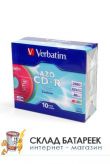 Диск Verbatim CD-R 80 52х DL + SL/10 Color   43308