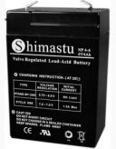 Герметизированный свинцово-кислотный аккумулятор NP4.5-6 (4.5Ач 6В) SHIMASTU