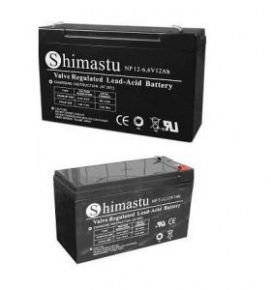 Герметизированный свинцово-кислотный аккумулятор SHIMASTU NP3.3-6(3,3Ач 6В)