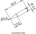 Жало паяльное 102PDLF08L