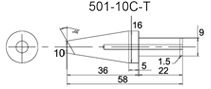 Насадка паяльная 501-10C-T