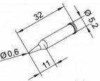 Жало паяльное 102PDLF06L