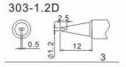 Насадка паяльная 303-1,2D для QUICK