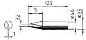 Жало паяльное 842ED