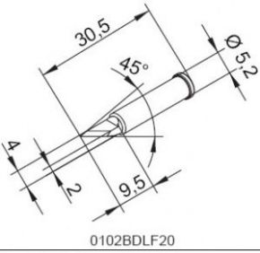 Жало паяльное 102BDLF20