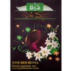 Краска для волос Хна винно-красная, (Wine Red Henna) 100г Bliss Style Indibird Индия