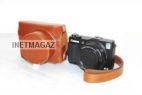 Leather case bag чехол ретро для Canon Powershot G1X Mark II camera G1X-II MK2