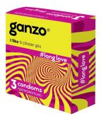 Ganzo Презервативы с анестетиком для продления удовольствия Ganzo Long Love - 3 шт.