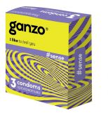 Ganzo Тонкие презервативы для большей чувствительности Ganzo Sence - 3 шт.