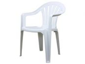Кресло пластиковое Милан цвет белый Агригазполимер