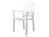 Кресло пластиковое Палермо цвет белый Агригазполимер