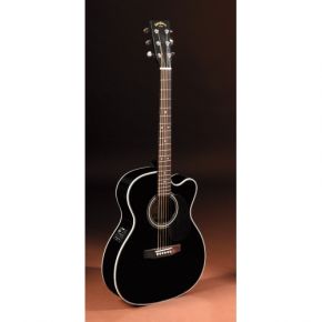 Sigma 000MC-1STE-BK Электроакустическая гитара Jumbo с вырезом SIGMA
