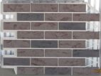 Фасадные панели Wandstein (Holzplast) Кирпич New Белый, Темно-коричневый 0,6х0,8м