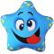 Игрушка "Звезда" голубая (подушка антистресс) Подушки-антистресс