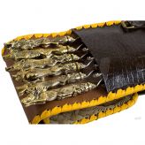 Шашлычный набор Звери #2 Шампура подарочные 6 шт из нержавейки в кожаном футляре Старый Мастер А03006