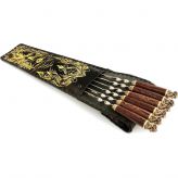 Шашлычный набор Баран #1 Подарочные шампура с деревянными ручками Старый Мастер А03001