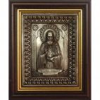 Икона Святой Преподобный Сергей Радонежский В рамке под дерево Галтех 13-114