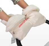 Муфта - рукавички для коляски Esspero Margareta (100% овечья шерсть) - Cream Esspero
