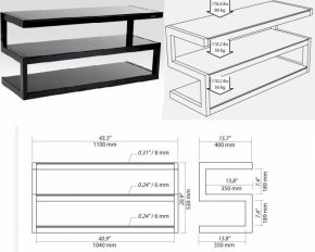 NorStone Esse Black-Black, стойка под AV-аппаратуру